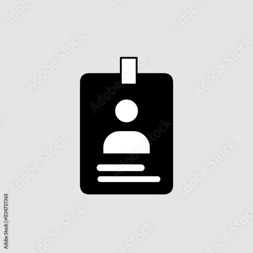 ID card icons, smart arts for ux ui, new modern, editable icon for project, vector illustration file, popular icon isolated.