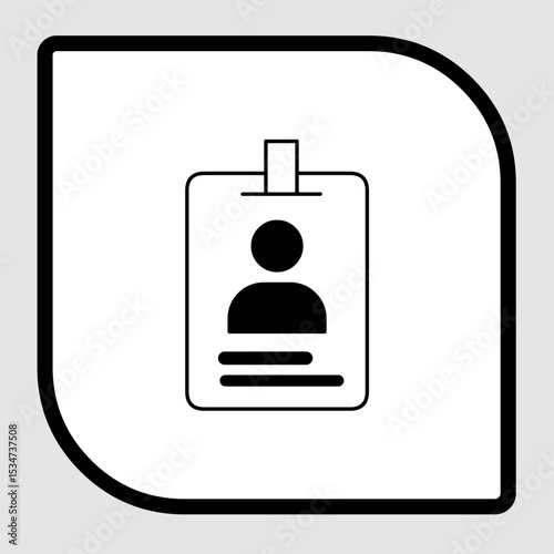 ID card icons, smart arts for ux ui, new modern, editable icon for project, vector illustration file, popular icon isolated.