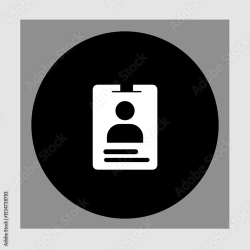 ID card icons, smart arts for ux ui, new modern, editable icon for project, vector illustration file, popular icon isolated.
