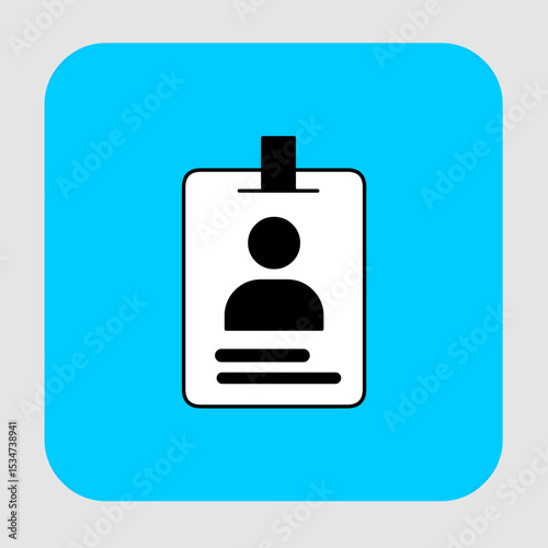 ID card icons, smart arts for ux ui, new modern, editable icon for project, vector illustration file, popular icon isolated.