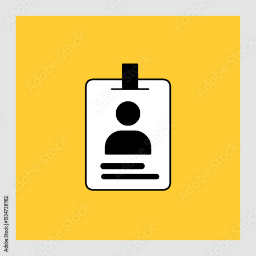 ID card icons, smart arts for ux ui, new modern, editable icon for project, vector illustration file, popular icon isolated.