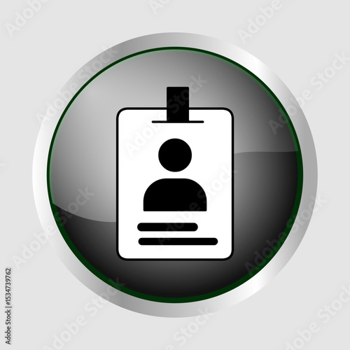 ID card icons, smart arts for ux ui, new modern, editable icon for project, vector illustration file, popular icon isolated.