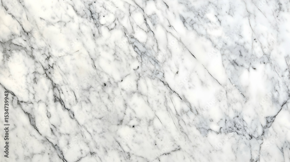 Naklejka premium Elegant White Marble Surface with Gray Veins for Modern Design