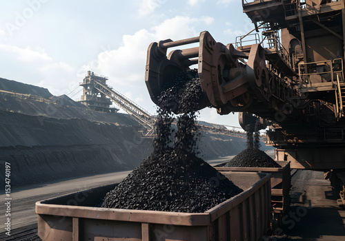 Coal loading process industrial equipment