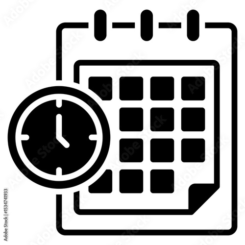 Calendar outline mixed icon