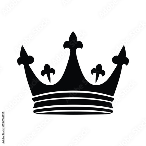 Crown vector graphic royal king queen prince princess monarchy coronation symbol design illustration art