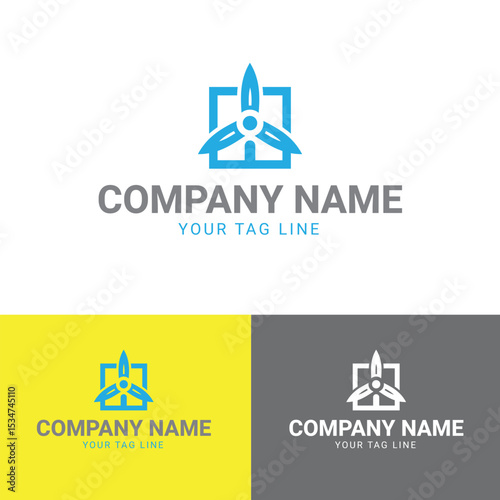 Tour, travel, and business vector flat logo design.