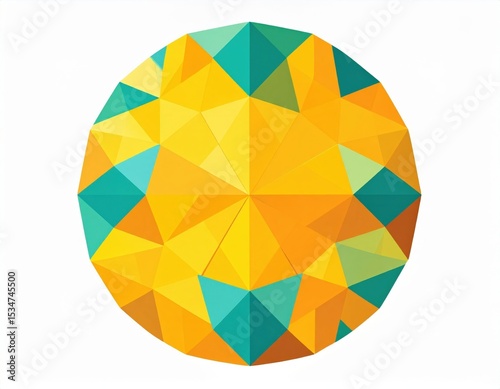 Geometric Colorful Circle Design