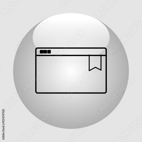 Bookmark icon, smart icon for ux ui, new modern, editable for project, vector illustration file, popular icon isolated.