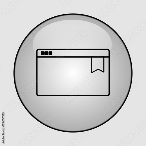Bookmark icon, smart icon for ux ui, new modern, editable for project, vector illustration file, popular icon isolated.