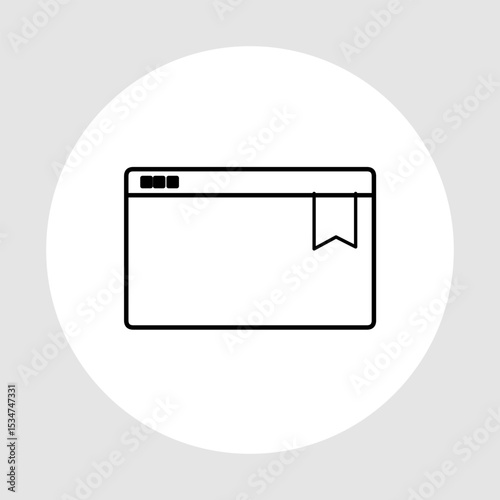 Bookmark icon, smart icon for ux ui, new modern, editable for project, vector illustration file, popular icon isolated.