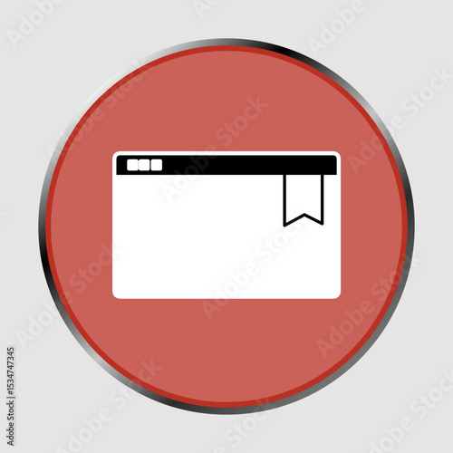 Bookmark icon, smart icon for ux ui, new modern, editable for project, vector illustration file, popular icon isolated.