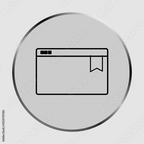 Bookmark icon, smart icon for ux ui, new modern, editable for project, vector illustration file, popular icon isolated.