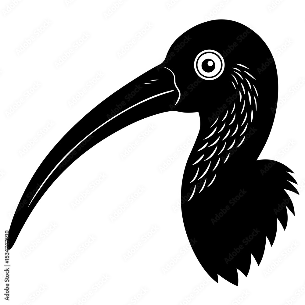 Obraz premium vector illustration of a bird