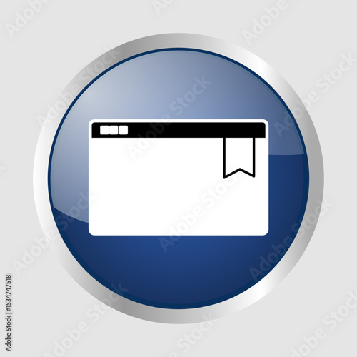Bookmark icon, smart icon for ux ui, new modern, editable for project, vector illustration file, popular icon isolated.