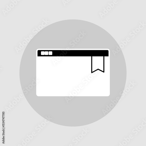 Bookmark icon, smart icon for ux ui, new modern, editable for project, vector illustration file, popular icon isolated.