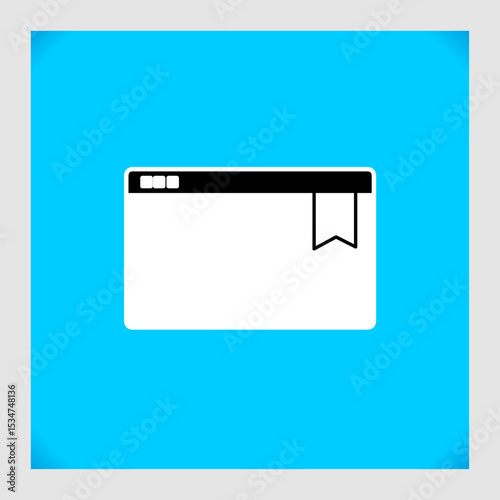 Bookmark icon, smart icon for ux ui, new modern, editable for project, vector illustration file, popular icon isolated.