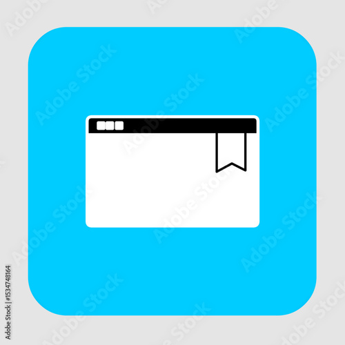 Bookmark icon, smart icon for ux ui, new modern, editable for project, vector illustration file, popular icon isolated.