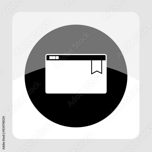 Bookmark icon, smart icon for ux ui, new modern, editable for project, vector illustration file, popular icon isolated.