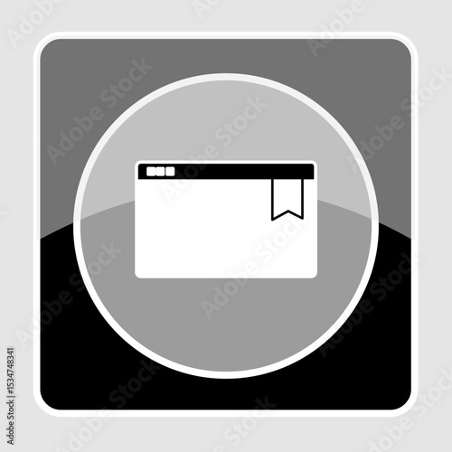 Bookmark icon, smart icon for ux ui, new modern, editable for project, vector illustration file, popular icon isolated.