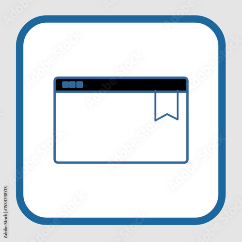 Bookmark icon, smart icon for ux ui, new modern, editable for project, vector illustration file, popular icon isolated.