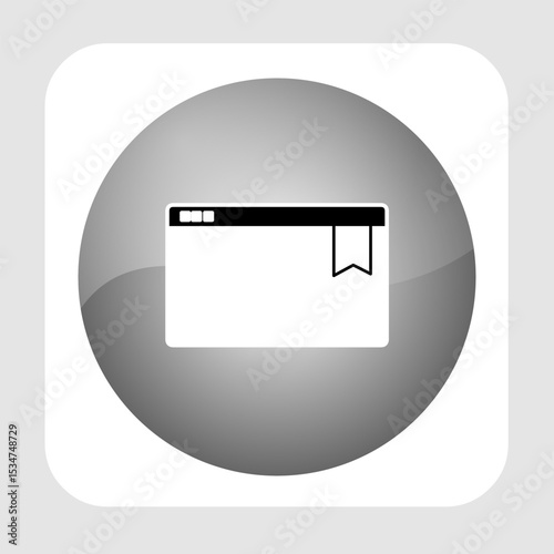 Bookmark icon, smart icon for ux ui, new modern, editable for project, vector illustration file, popular icon isolated.
