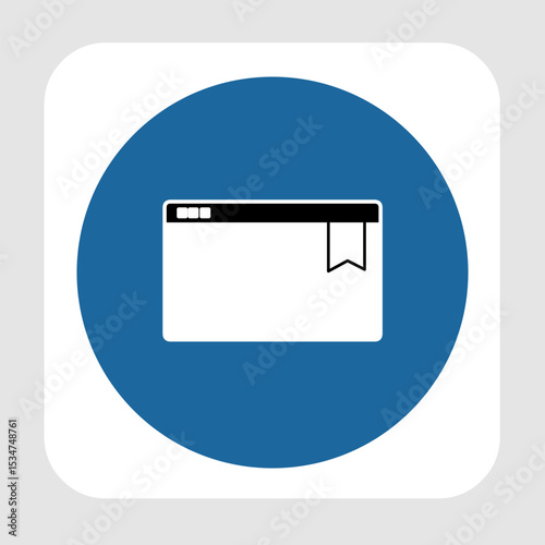 Bookmark icon, smart icon for ux ui, new modern, editable for project, vector illustration file, popular icon isolated.