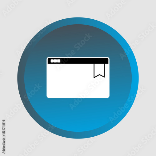 Bookmark icon, smart icon for ux ui, new modern, editable for project, vector illustration file, popular icon isolated.