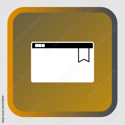 Bookmark icon, smart icon for ux ui, new modern, editable for project, vector illustration file, popular icon isolated.
