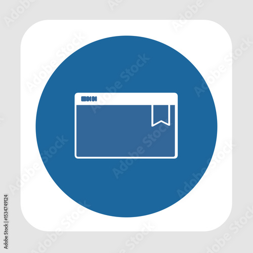 Bookmark icon, smart icon for ux ui, new modern, editable for project, vector illustration file, popular icon isolated.