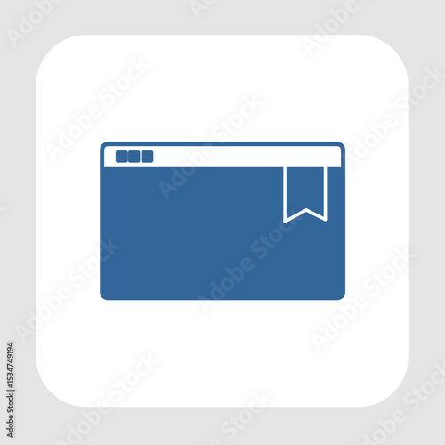 Bookmark icon, smart icon for ux ui, new modern, editable for project, vector illustration file, popular icon isolated.