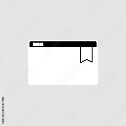 Bookmark icon, smart icon for ux ui, new modern, editable for project, vector illustration file, popular icon isolated.