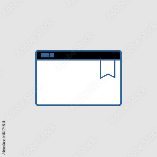 Bookmark icon, smart icon for ux ui, new modern, editable for project, vector illustration file, popular icon isolated.