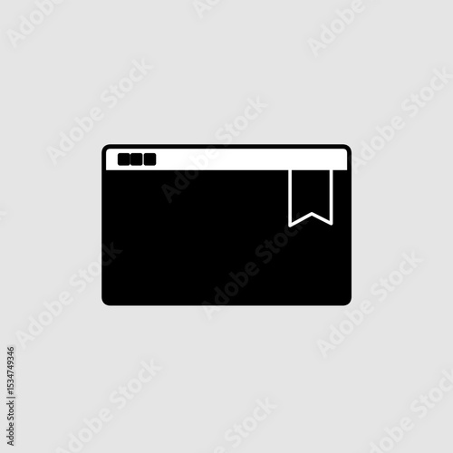 Bookmark icon, smart icon for ux ui, new modern, editable for project, vector illustration file, popular icon isolated.