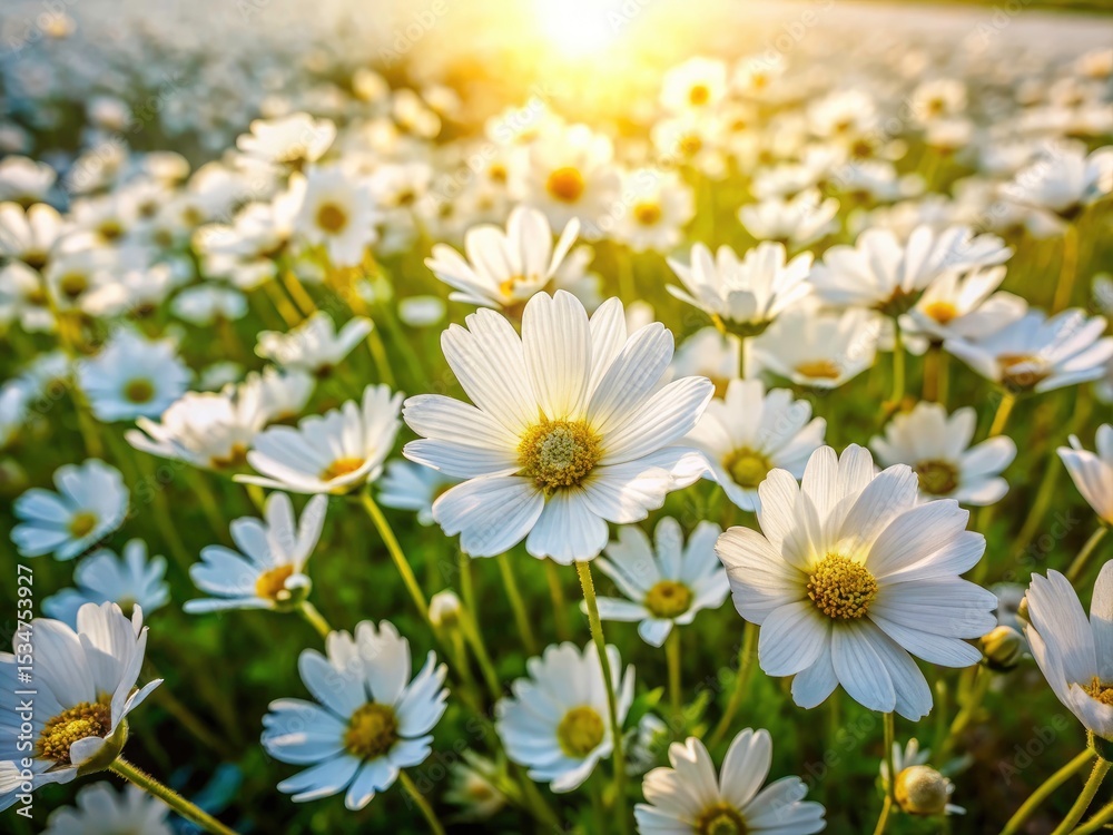 Drone Photography: Delicate White Flowers Blooming, Nature's Fragile Beauty, Close-Up Floral Growth Drone Photography: Delicate White Flowers Blooming, Nature's Fragile Beauty, Close-Up Floral Growth