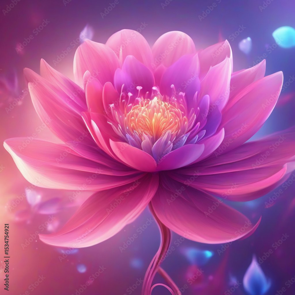 Fototapeta premium An Abstract Image of a Blooming Flower