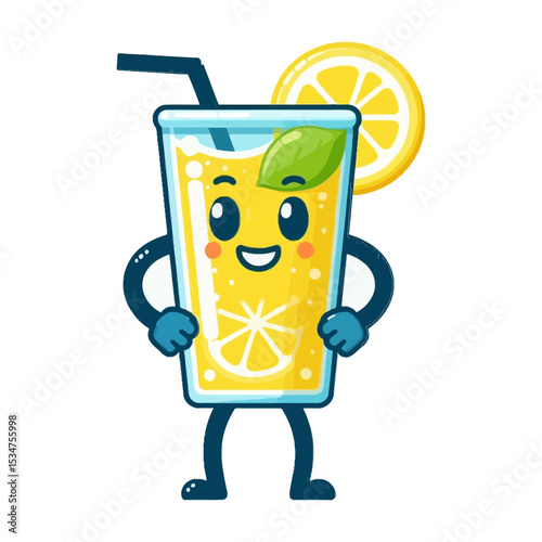 This cheerful lemonade mascot is perfect for websites and blogs promoting refreshing drinks, summer events, healthy lifestyles, or anything with a fun, positive vibe.