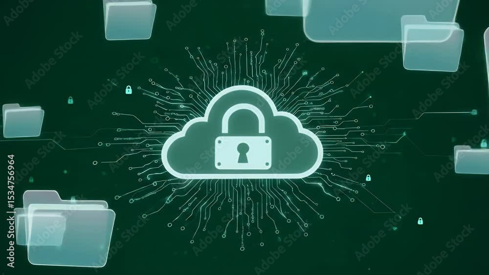 Encrypted Cloud File System with Lock Symbol