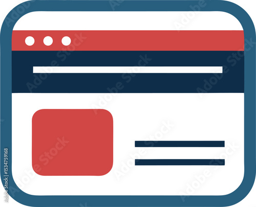 vector icon of online payment with credit card
