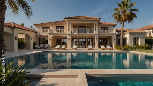 Villa with Pool and Palms
