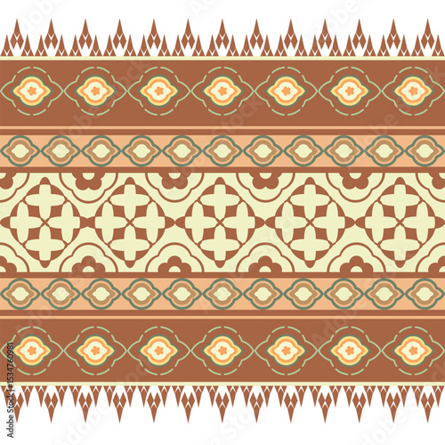 Geometric ethics fabric seamless pattern 