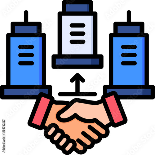 Company Merger Icon