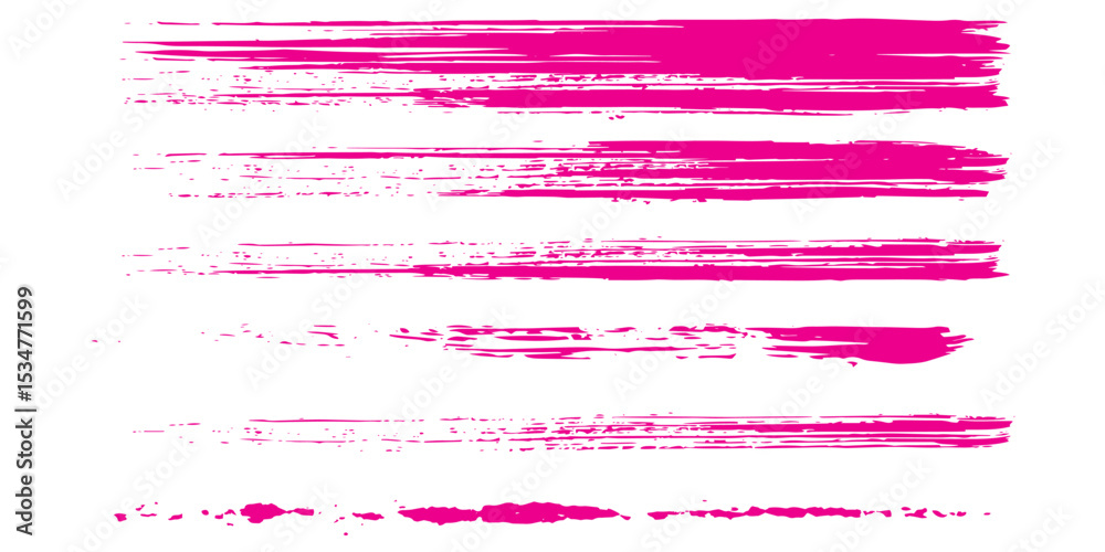 Twisted ping ink vector line pack. Hand drawn long and rounded brush strokes, highlighted text, frames, circles. Modern Asian calligraphy.Eps 10.