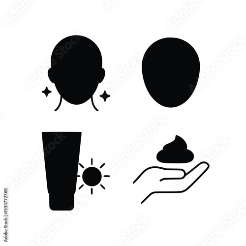 Black icon Apply a facial mask, apply a cream to treat enlarged pores, and drop a drop of sunscreen serum