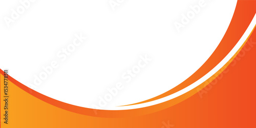 MobileModern orange banner background. Graphic design banner pattern background template with dynamic wave shapes. EPS 10