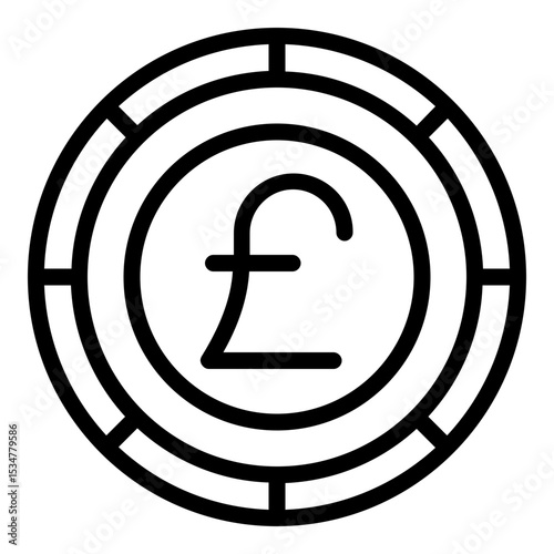 pound icon line