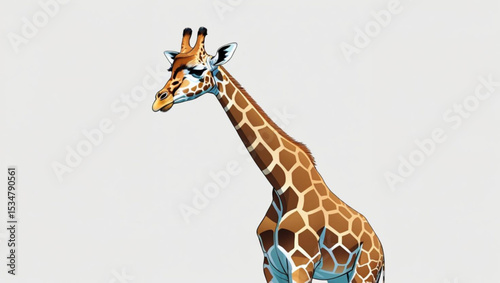 giraffe in zoo