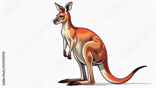 kangaroo in the sand