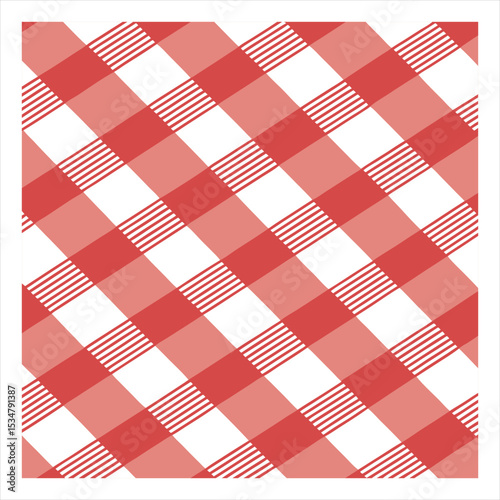 red and white checkered pattern
