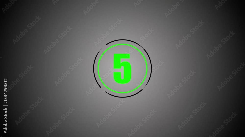 vintage countdown10 seconds countdown from ten to zero ,top ten countdown animation , , neon light numbers from 10 to 1, on black background .